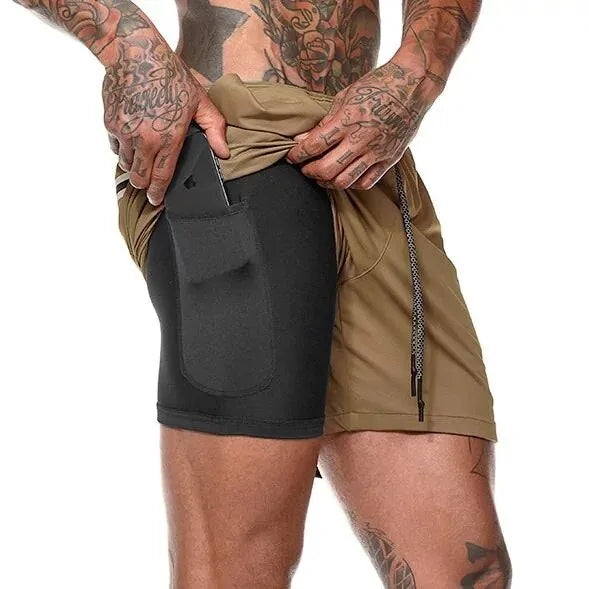 Dual Layer Men's Running Shorts