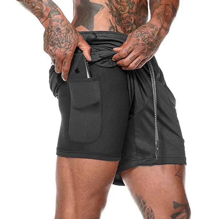 Dual Layer Men's Running Shorts