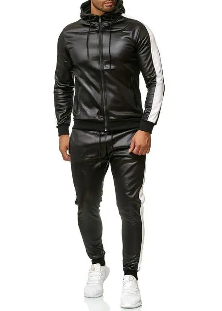 Hooded Jacket and Pants Jogging Suit Tracksuits