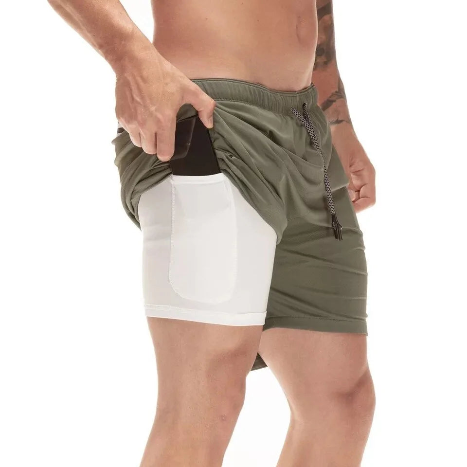 Dual Layer Men's Running Shorts